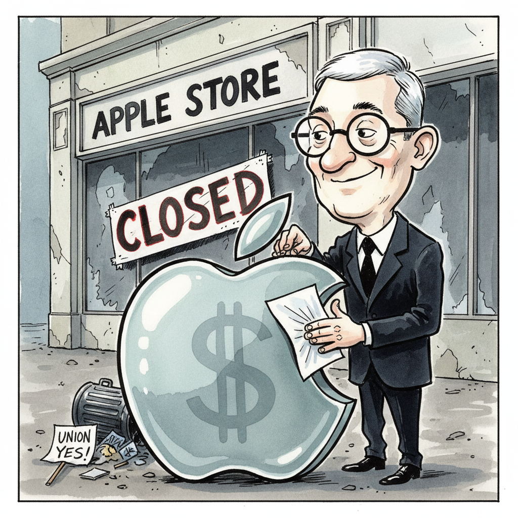 Apple Shuts Unionized Store Due to 'Inconvenient' Human Rights Performance