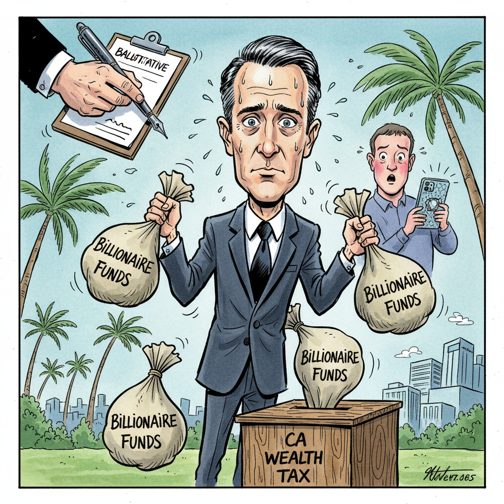 California Billionaires Face Existential Predicament: Pay Up or Move to a Less Awkward State