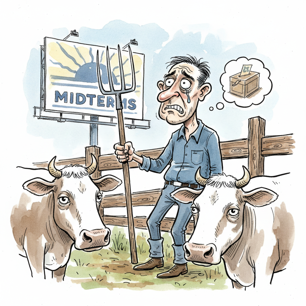 Cattle Farmers Report Existential Dread Now Linked to Bovine Flatulence, Midterms