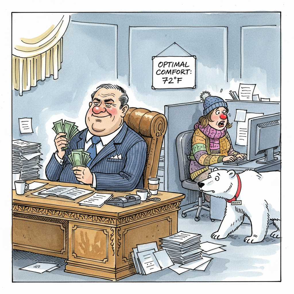 Corporate Climate Control: A Chilling Tale of Masculinity & Misery