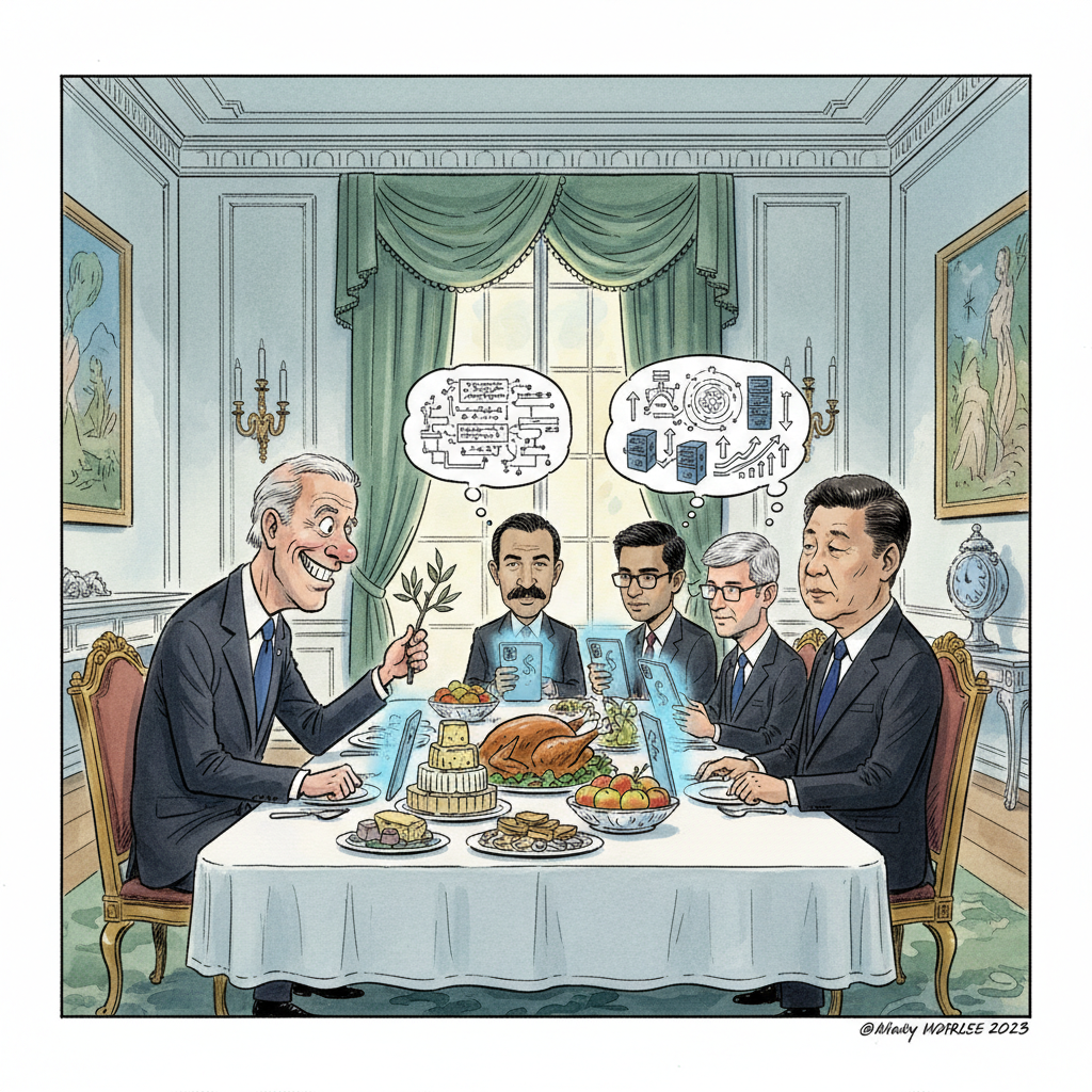 Digital Overlords to Negotiate Humanity's Future Over White House Lobster Bisque