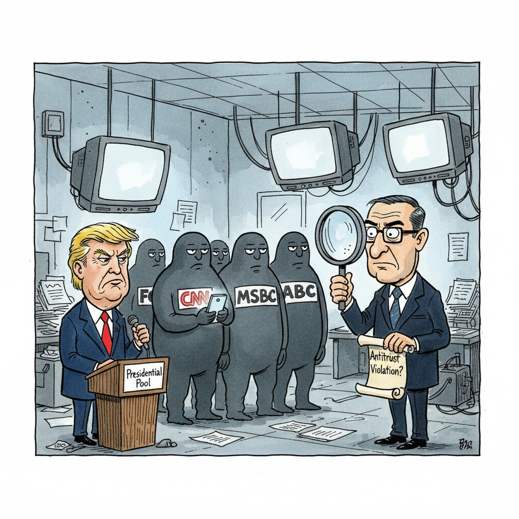 DOJ Probes Media Oligopoly's Shocking Refusal to Carry Water for President