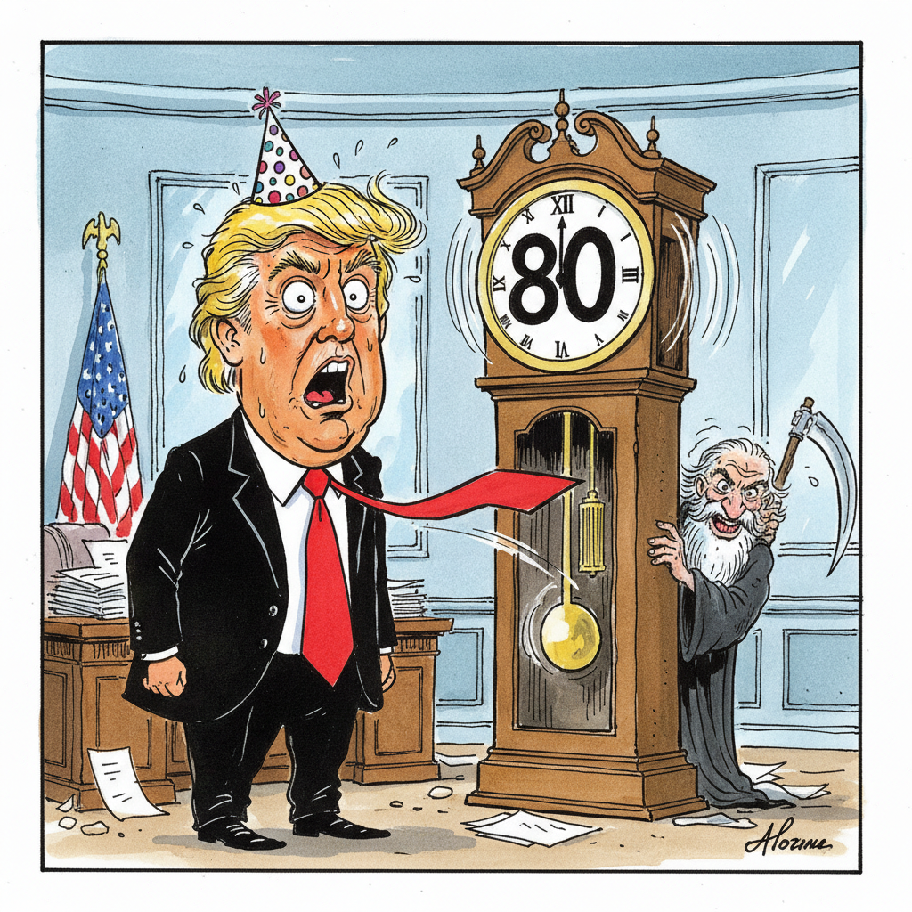 Donald J. Trump, Future Octogenarian, Still Not Feeling His Age, Fam
