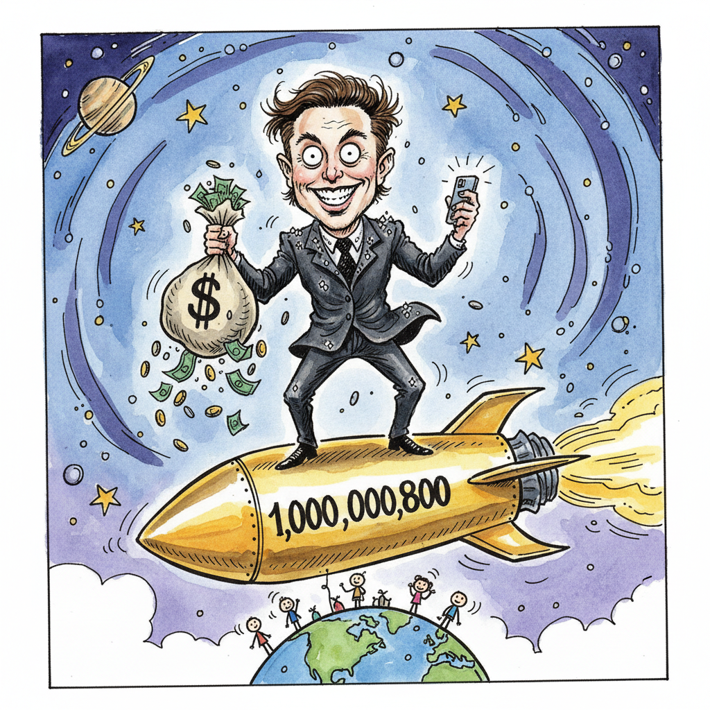 Elon Hits Trilly Mark: It's Giving 'World Domination' but Make It ✨Space✨
