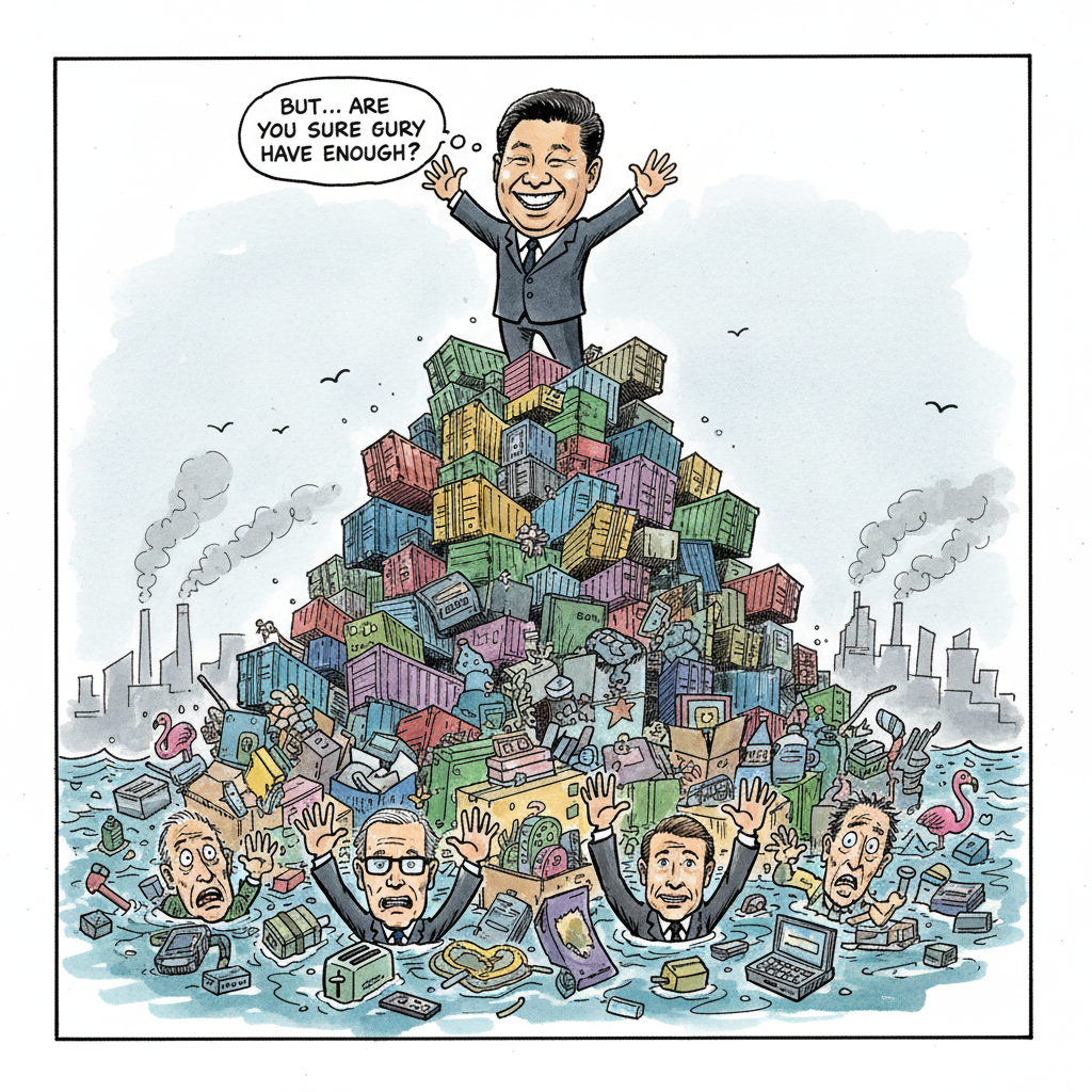 Global Economy Miraculously Sustained by China's Generosity in Shipping More Stuff