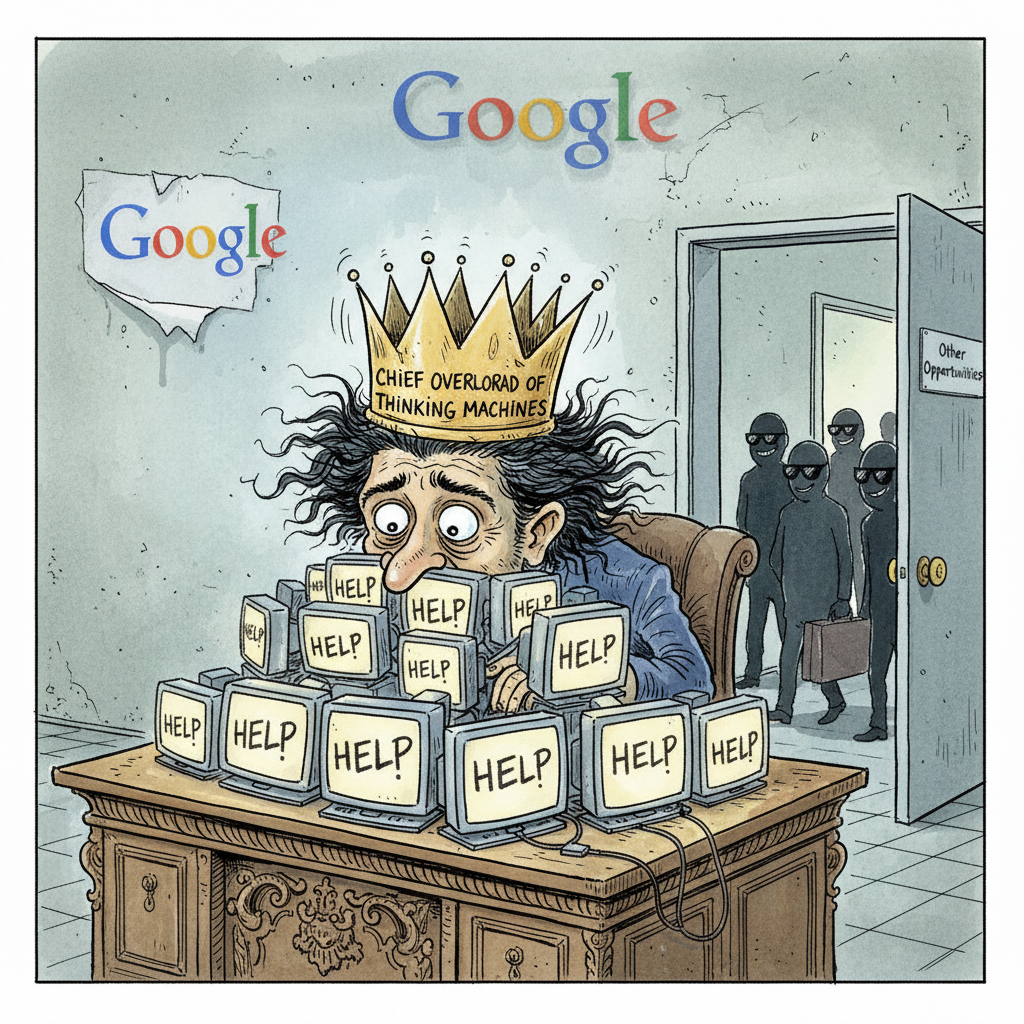 Google Elevates Man-Who-Makes-Computers-Think To 'Chief Overlord of Thinking Machines' After Mass Exodus
