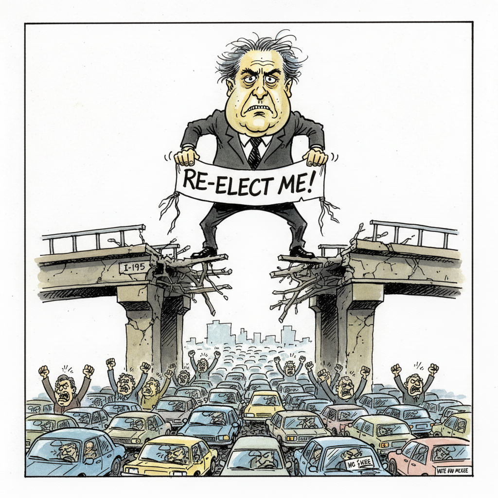 Governor's Re-Election Bid Crumbling Faster Than a Rhode Island Overpass