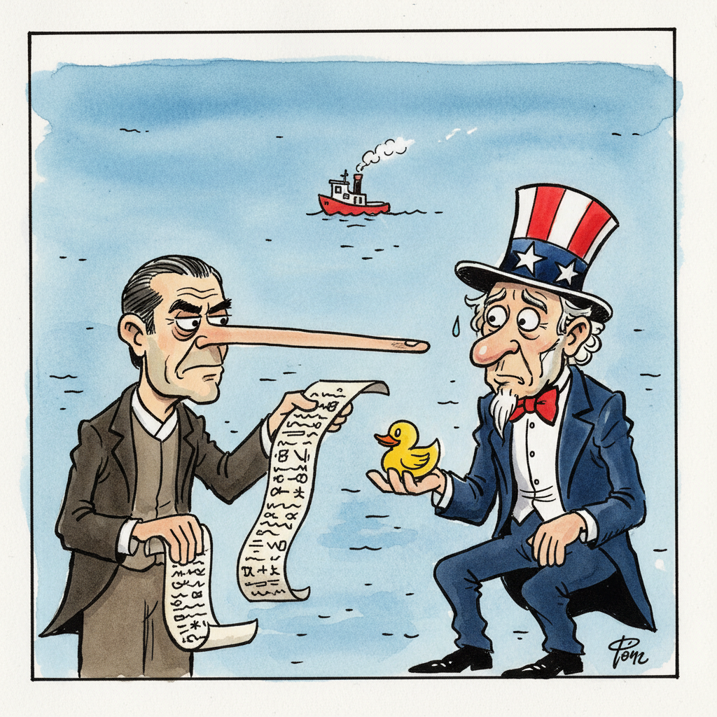 Hormuz Strait: Iran Demands Gold-Plated Rubber Duckies, US Considers