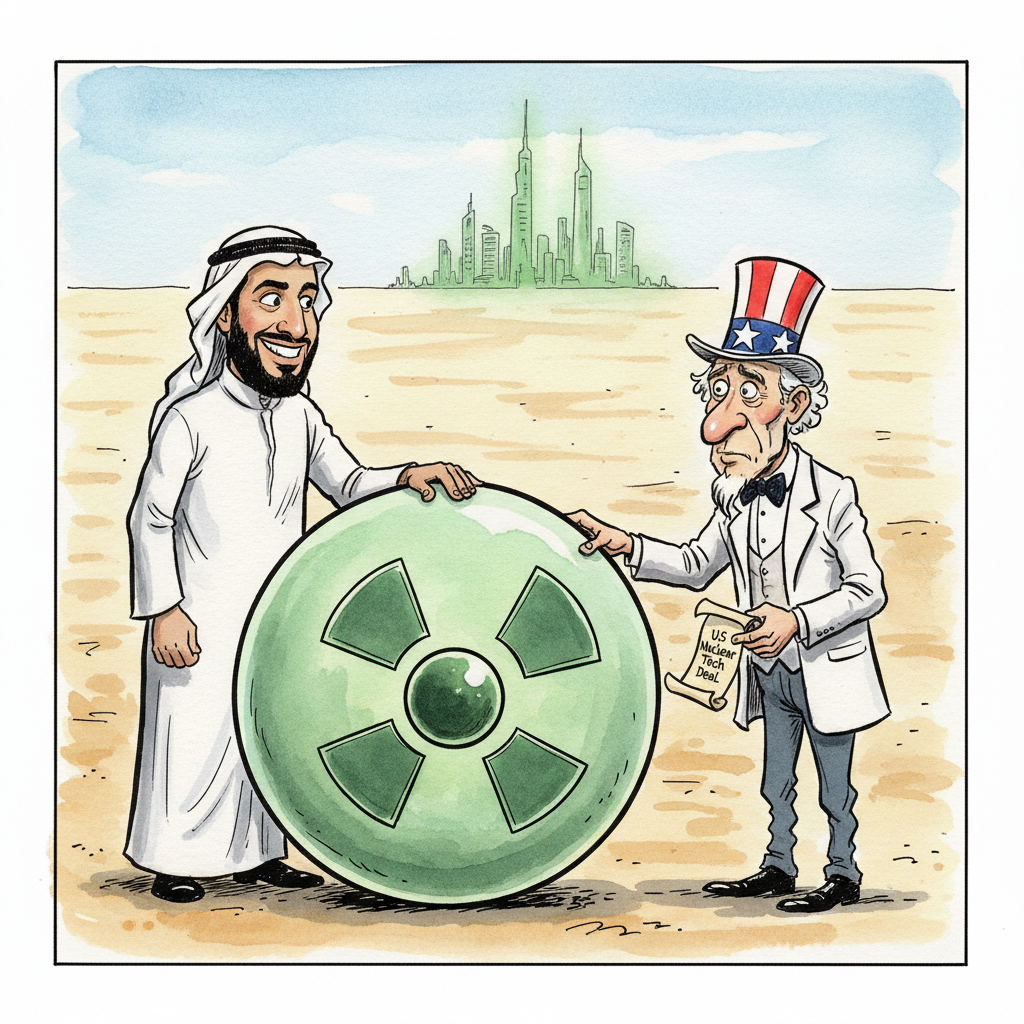 Kingdom's Latest Status Symbol: A Glow-in-the-Dark Palace, Courtesy of Uncle Sam