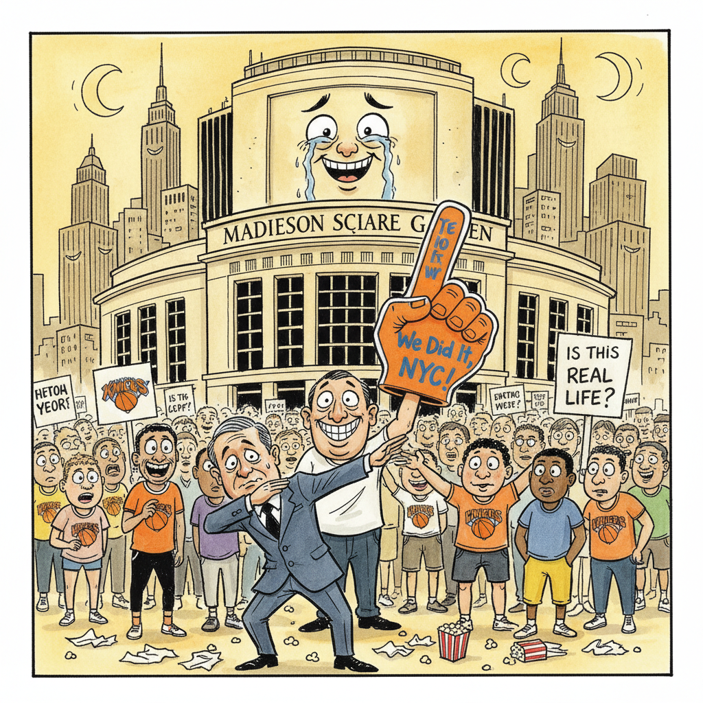 Knicks, Like, *Actually* Rizz Up NYC? It's Giving 'Miracle on Ice' But With More Crocs