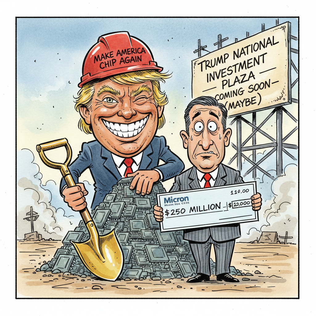 Micron CEO Discovers 'Investments' Also Tax-Deductible When Labeled 'Trump Fund'