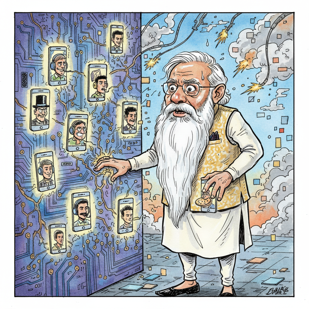 Modi’s Digital Fortress Breached by TikTok-Fueled Tiny Tyrants, Sources Say