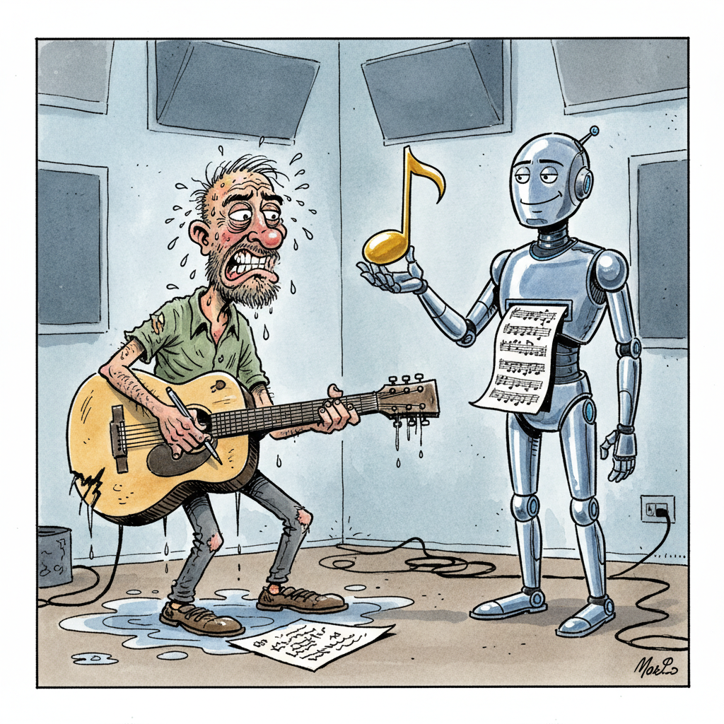 Music Industry Panic: Humans Finally Get Their Chance To Underperform AI