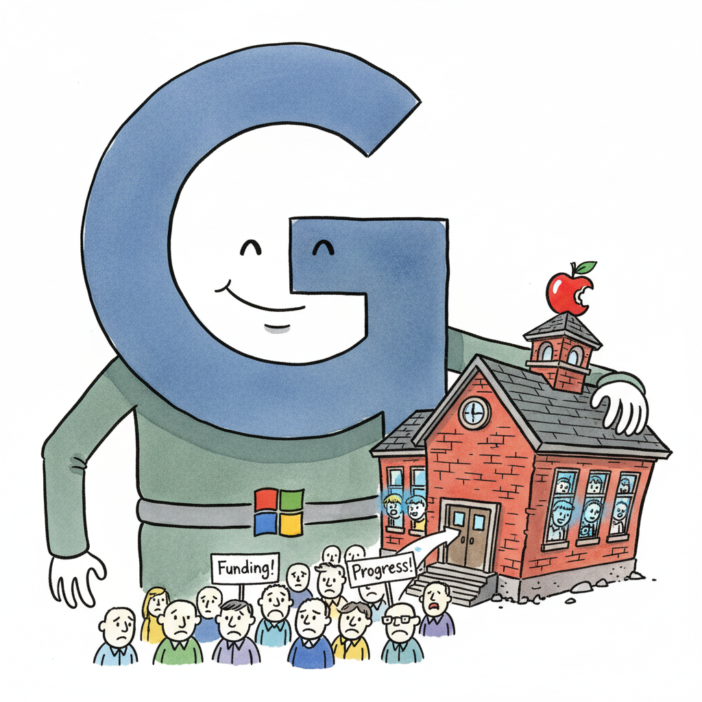 Nation's Schools Officially Rebranded as 'Google Campus Jr.': Educators Embrace Their New Overlord Status