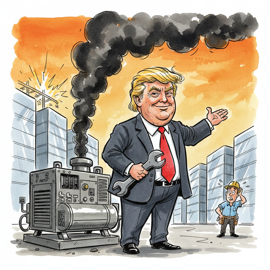 Nation's Servers Now Running on Vibes (and Diesel fumes)