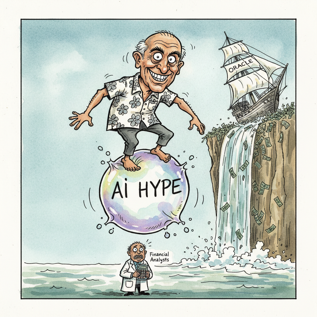 Oracle CEO Declares Himself 'Pre-Bubble' in Bold Fiscal Performance Art Piece
