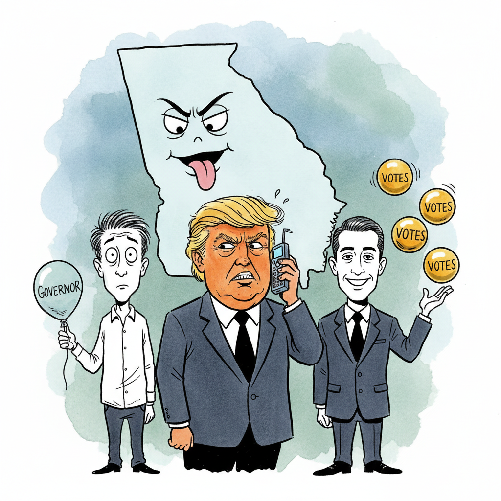 Peach State's Petty Primary Punts Trump's Picks, Proving God Has a Sense of Humor, Albeit a Terse One