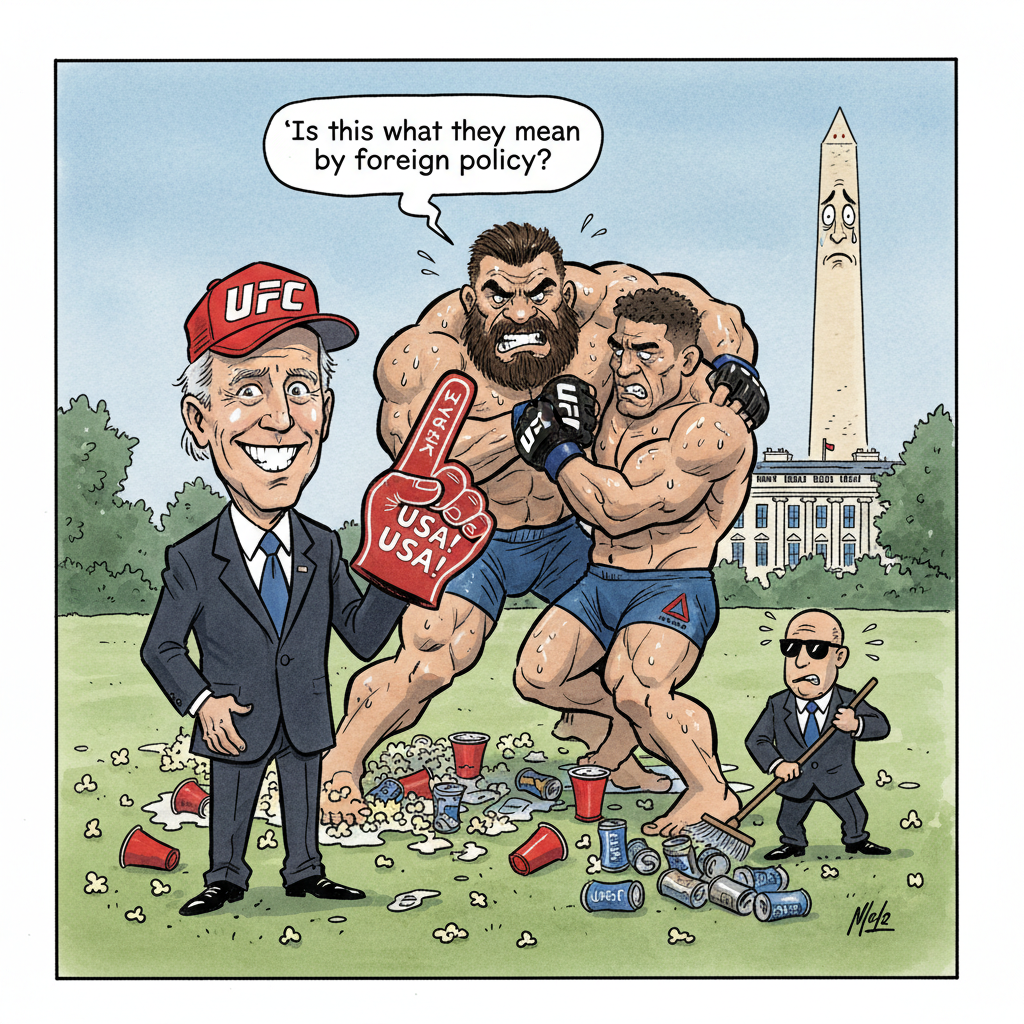 Presidential Garden Now Offers Live-Action Human Cockfighting for Public Edification