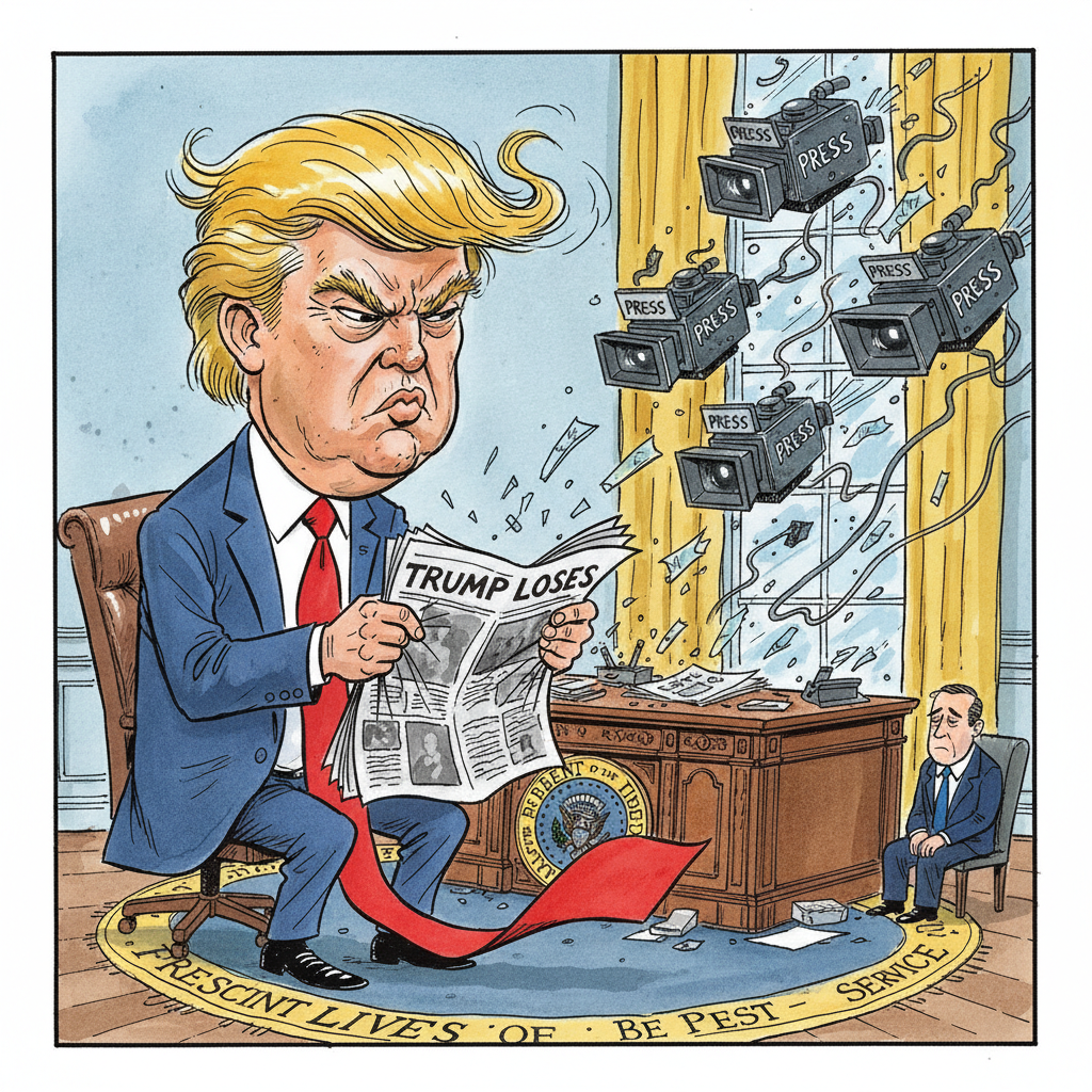 Presidential Tantrum Redefines 'Checks and Balances' as 'Checks, Then Balances Out the Checks'
