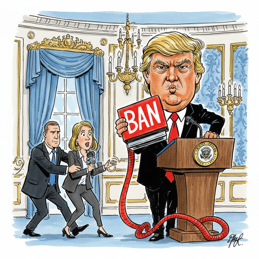 Presidential Tantrum Redefines 'Press Freedom' as 'Press Is Free to Leave'