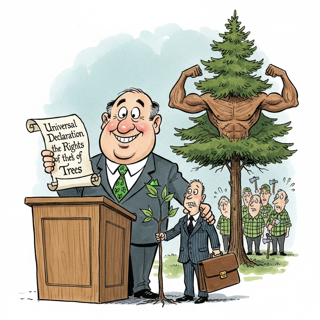 Quebec Town Grants Trees ‘Personhood,’ Foresees Balsa Wood Lawsuits