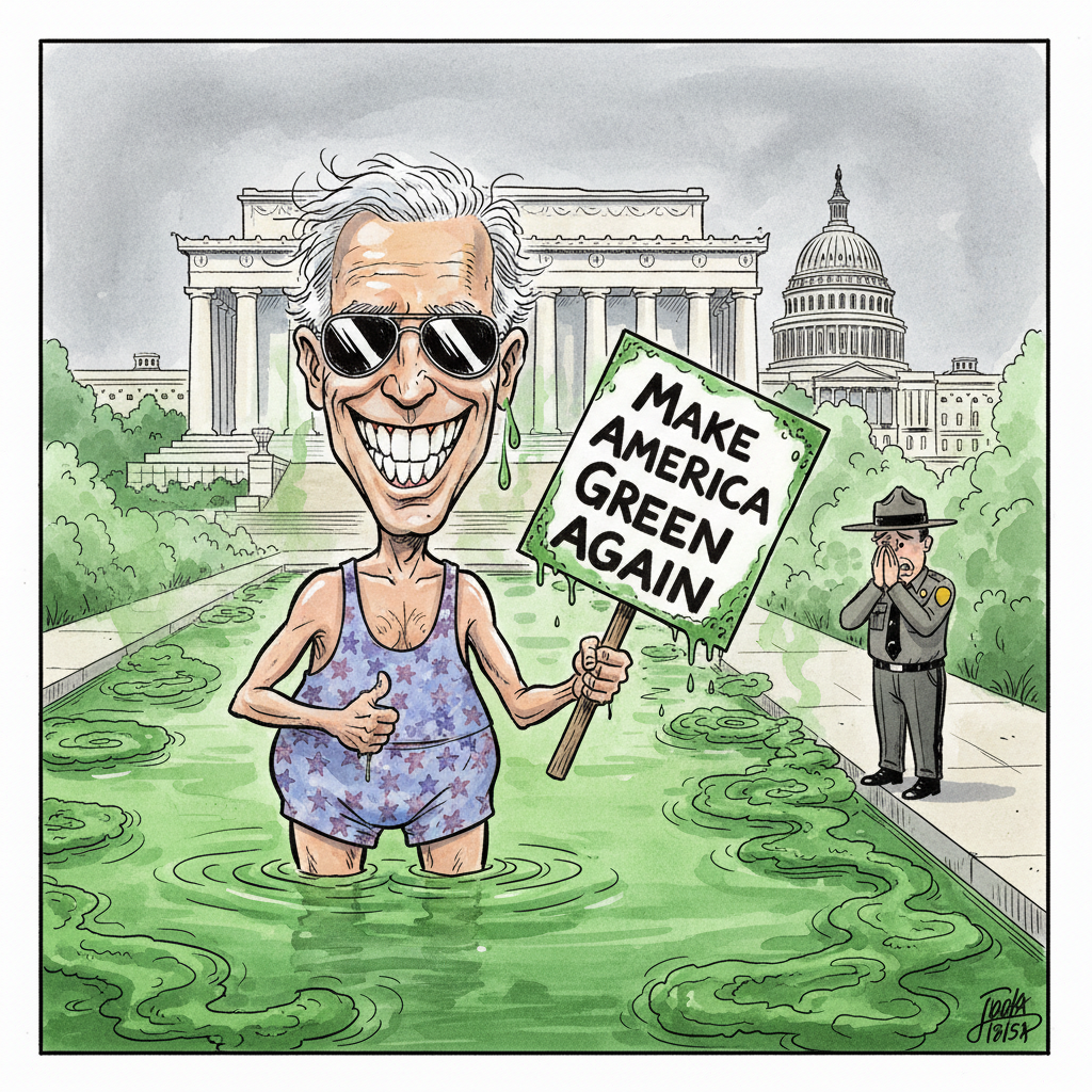 Reflecting Pool Declares 'Green is the New Pristine,' Park Service Braces for 'Algae-palooza'