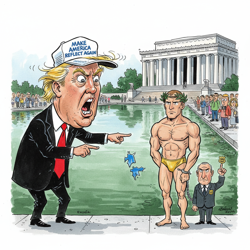 Reflecting Pool's Algae Bloom Declared National Security Threat to America's Self-Reflection