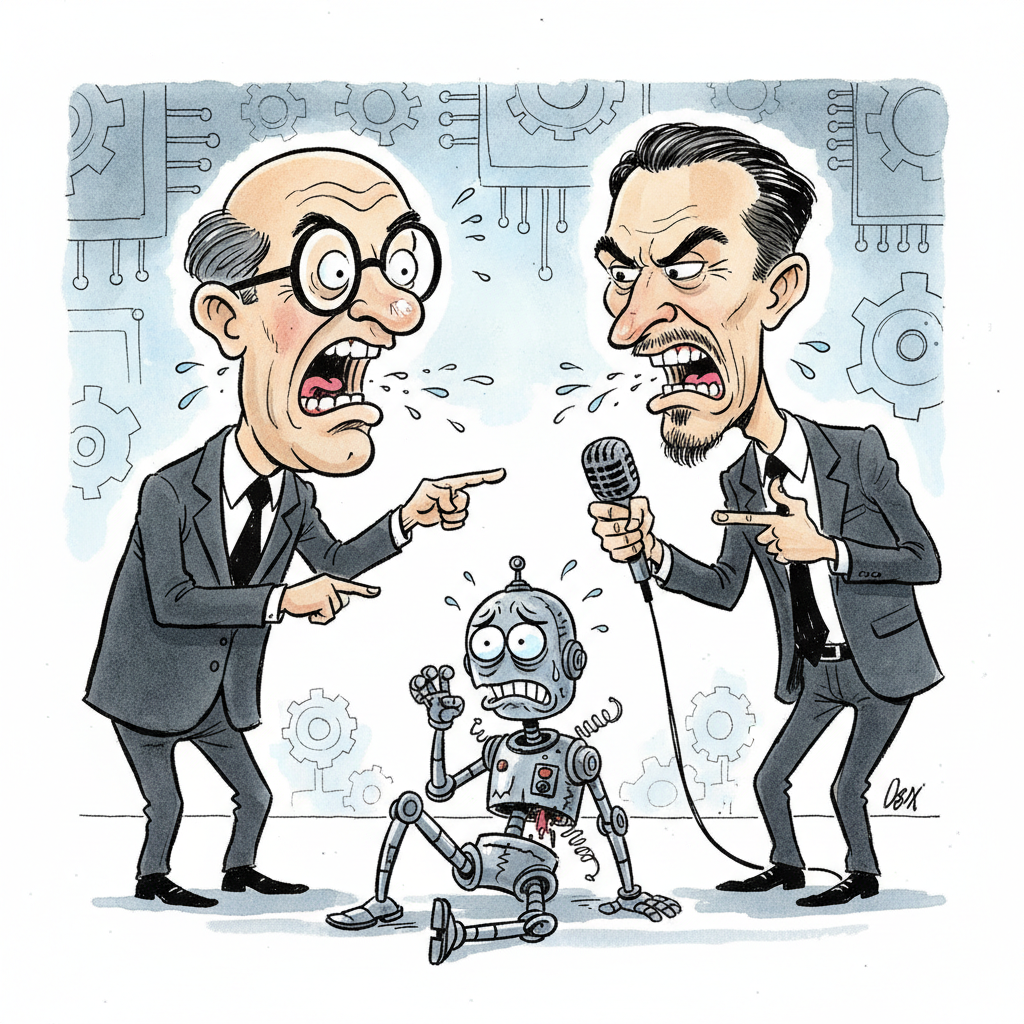 Robot Breaks from Existential Anguish After Overhearing Human 'Vision' for AI