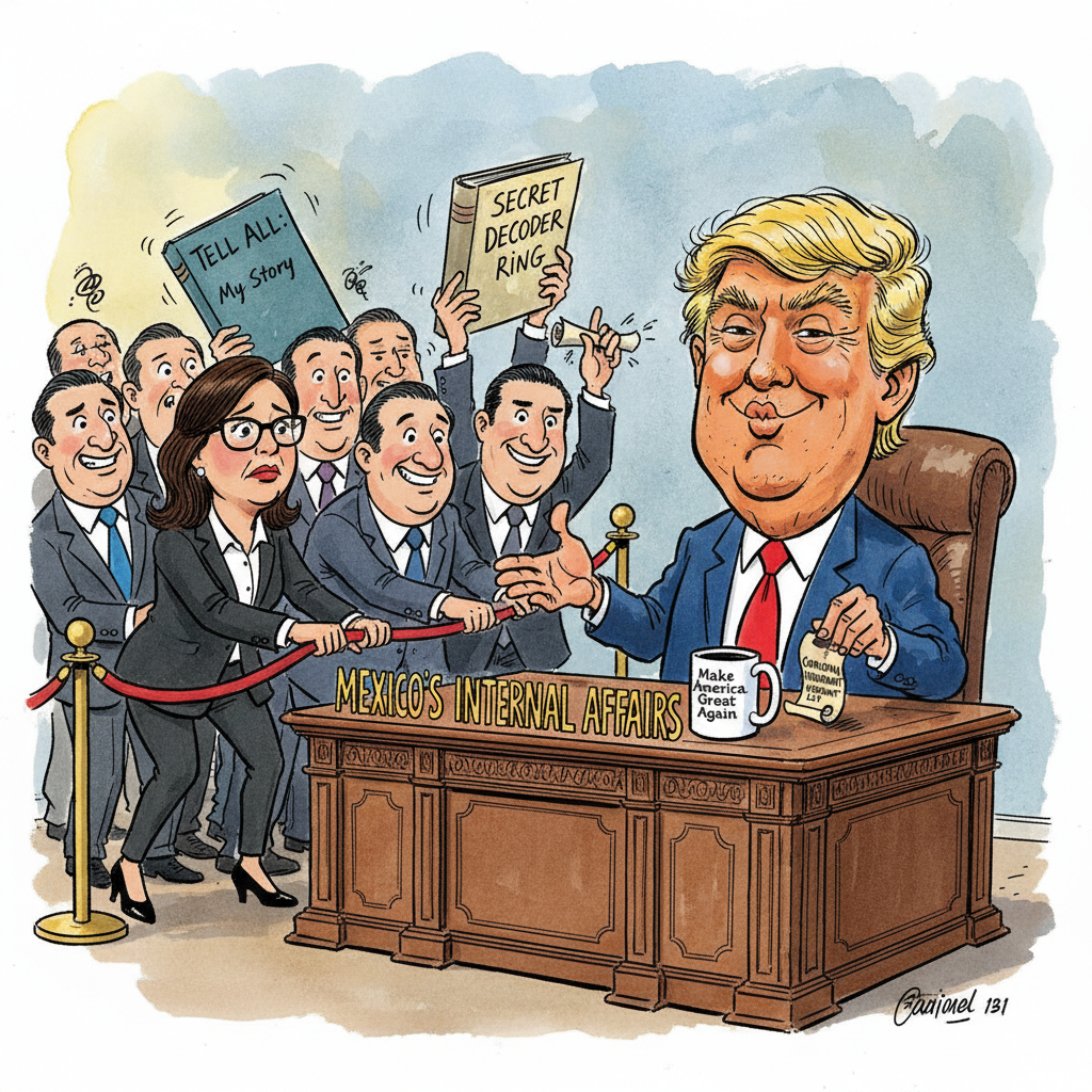 Sheinbaum’s ‘Mexican Standoff’ with US Morphs into ‘Mexican Cooperation Circle Time’