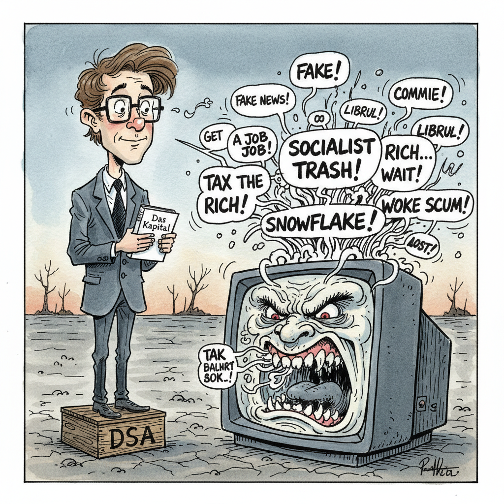 Socialist Messiah Attempts Miraculous Conversion of Heartwarming Local News Comment Section