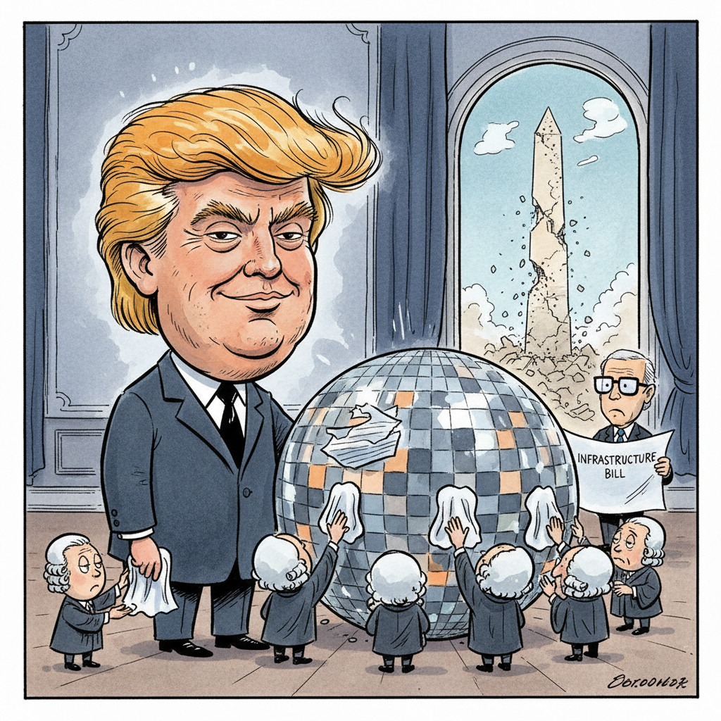 Supreme Court Upholds Presidential Right to Disco Ball, Delays Critical Infrastructure