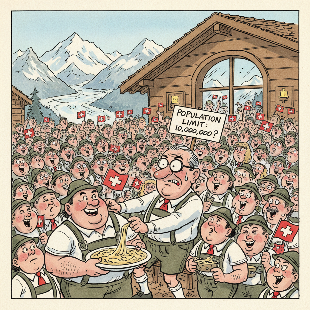 Switzerland Narrowly Averts Existential Crisis: Voters Decide 10 Millionth Citizen Does NOT Trigger Apocalyptic Fondue Shortage