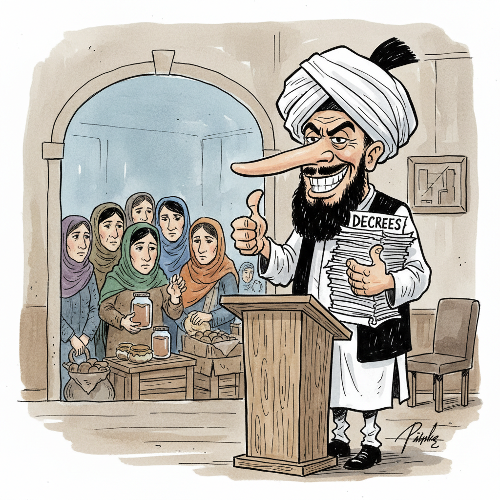 Taliban Commends Women For Ingeniously Redefining 'Social Life' As 'Evading Starvation'
