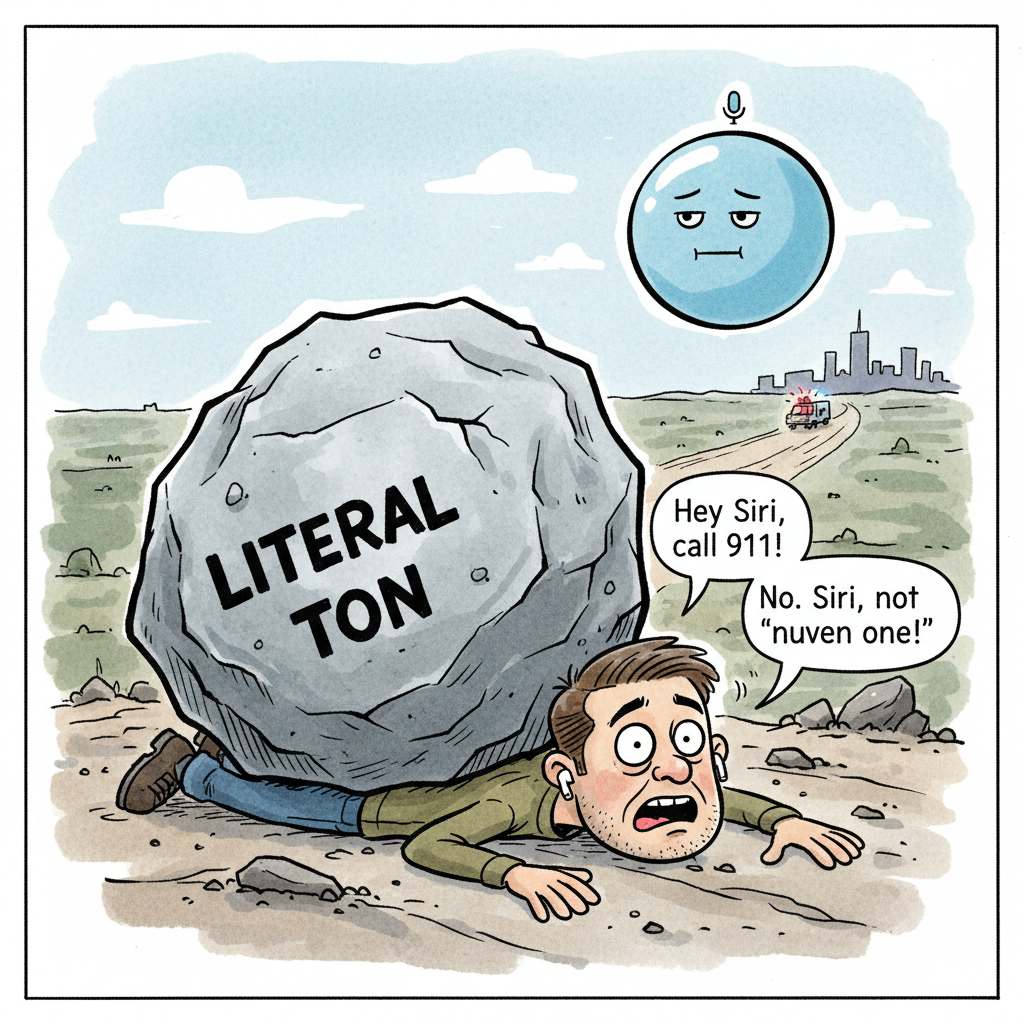 Tech Bro Miraculously Saved by Boulder-Siri Entanglement, Still Can’t Find His Keys