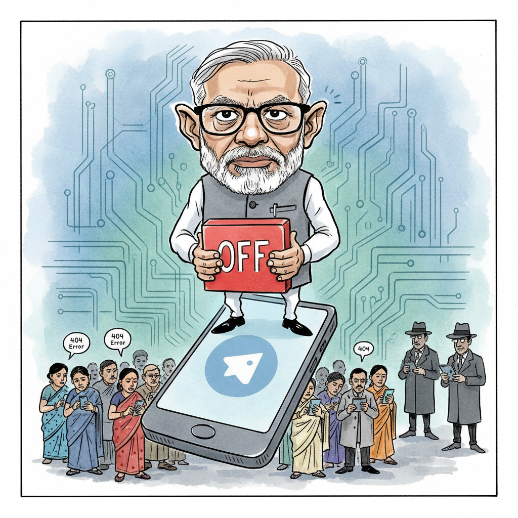 Telegram: The Digital Cockroach of Geopolitical Censorship, Now Temporarily Unavailable in India