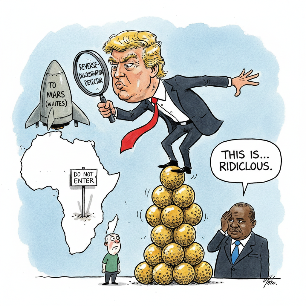 Trump Cites 'Reverse-Discrimination' on Planet Earth; Considers Moving All White People to Mars