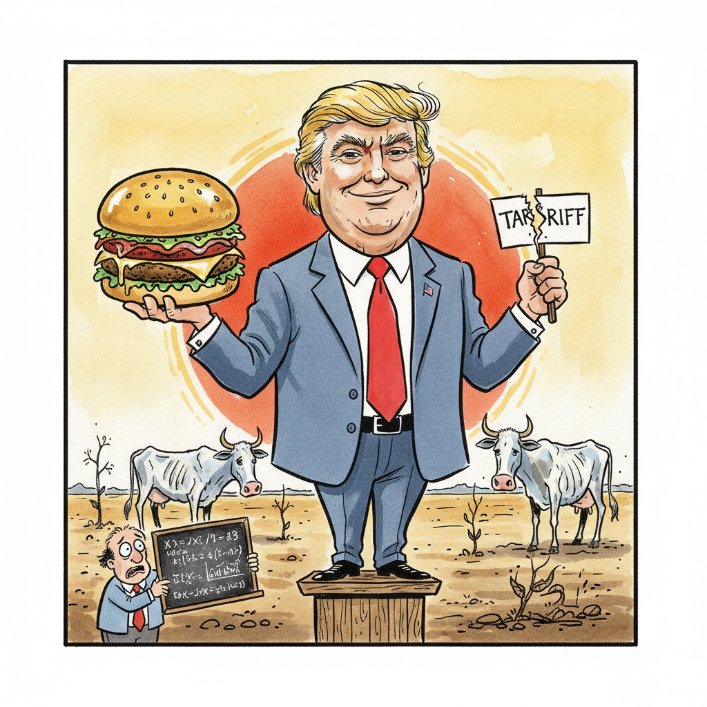 Trump Promises Nation a 'Yuuge' Meat Discount, Claims Personal Beef with Inflation