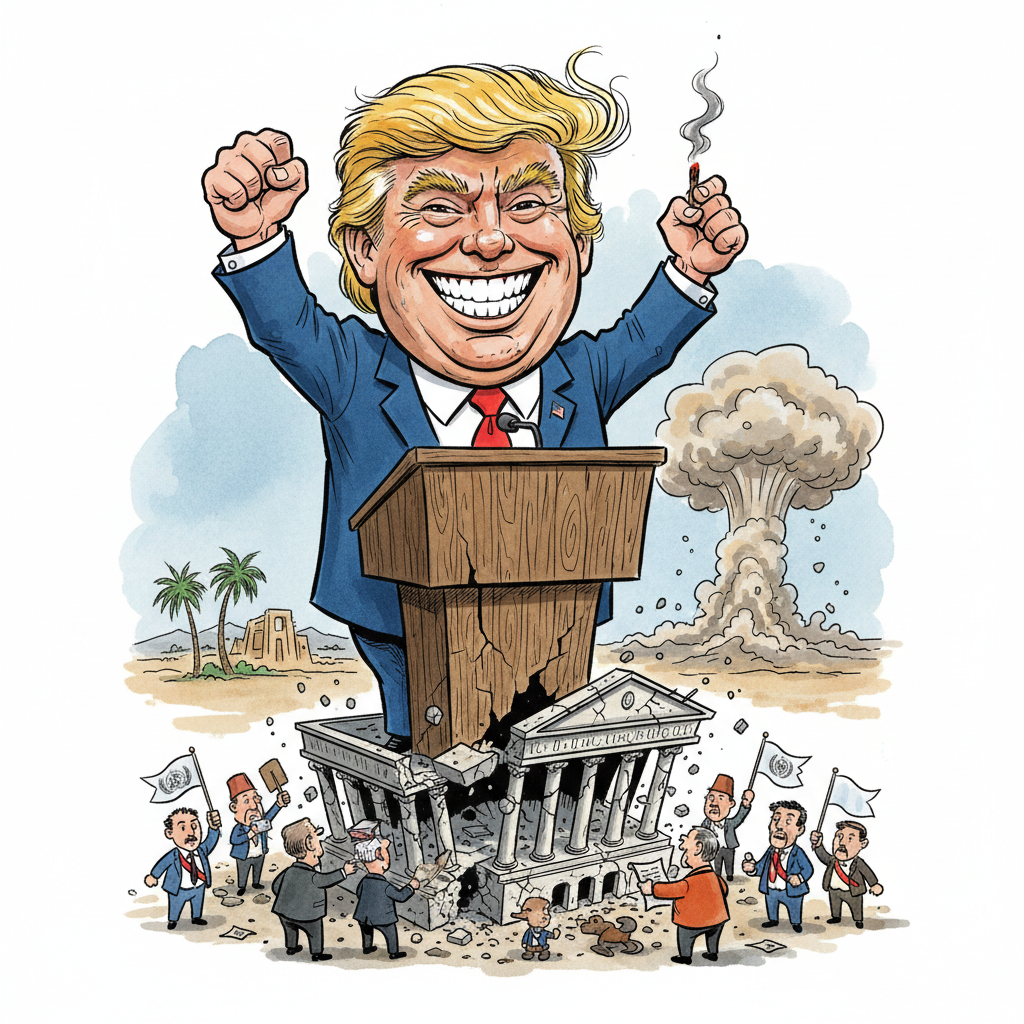 Trump Rebrands UN as 'My World, My Rules' Talent Show, Promises Explosive Finale