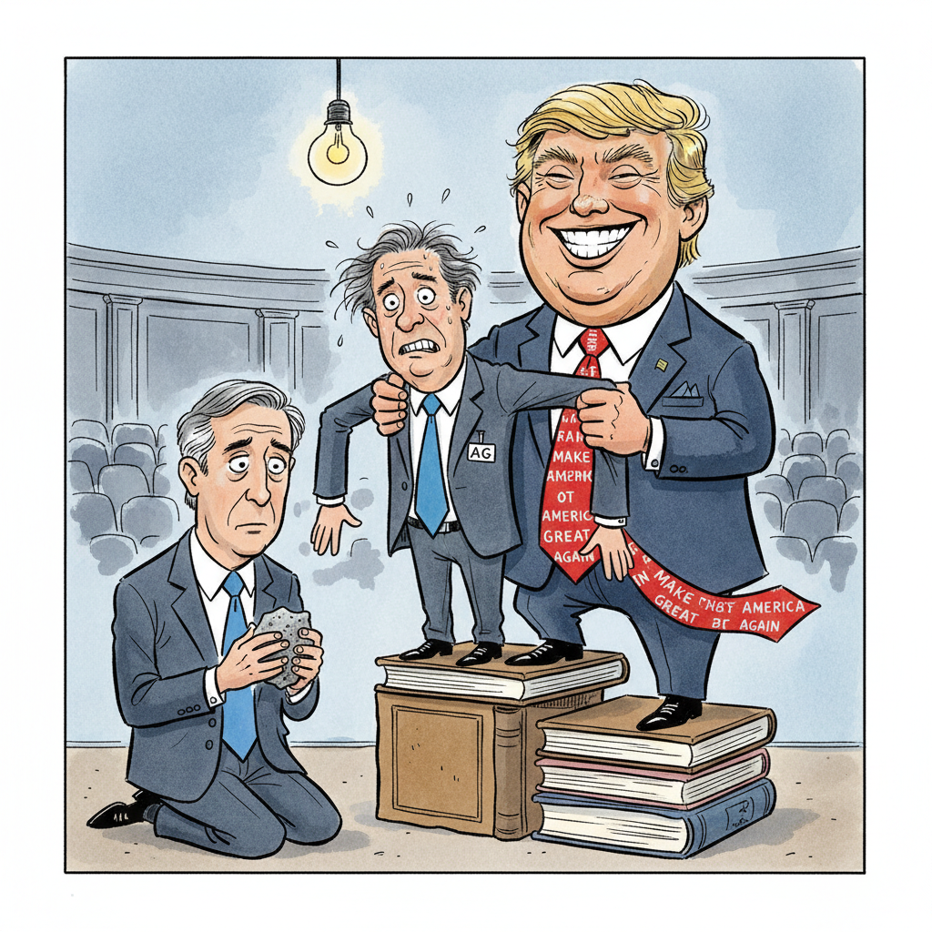 Trump's AG Pick Faces Senate Trial By Combat, Loses To Moderate Republican's Pet Rock