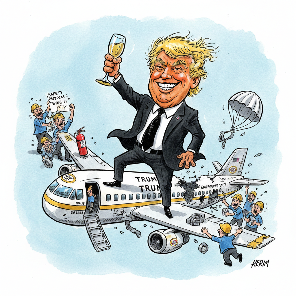 Trump's Air Force One: 'Gold-Plated Emergency Exit' Option Considered, Then Deemed 'Redundant'