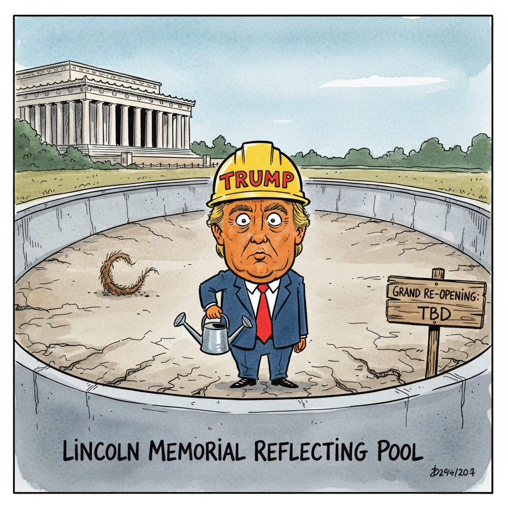 Trump's Reflecting Pool Restoration: A Bold New Era of... Dryness