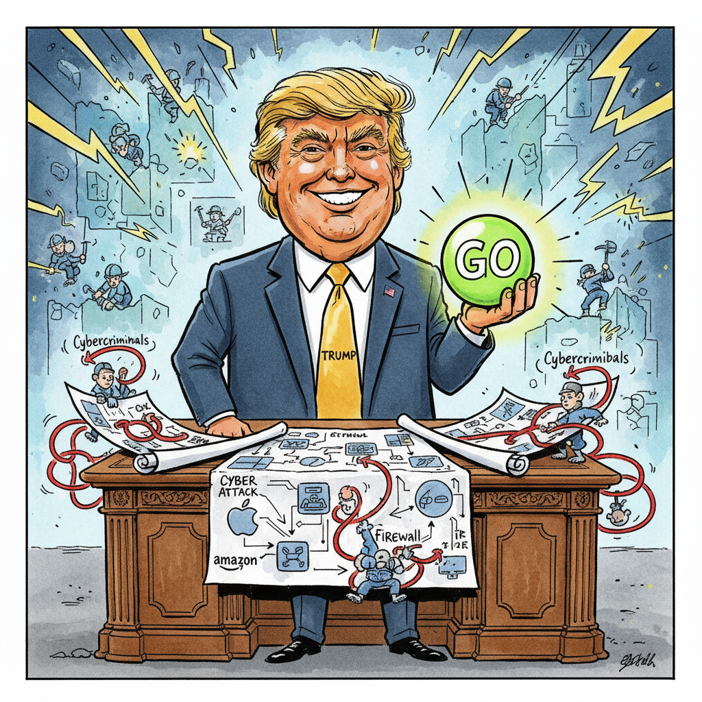 Trump Unveils 'Digital Vigilante' Program, Equips Corporations With Legalized Online Mallets