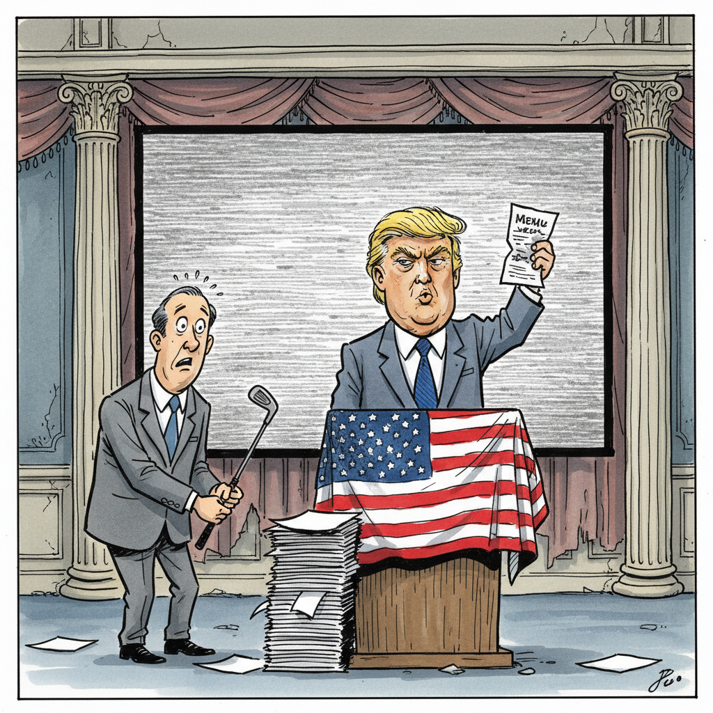 Trump Unveils 'Evidence' of Election Tampering: A Damp Napkin and a Half-Eaten Taco Bell Wrapper