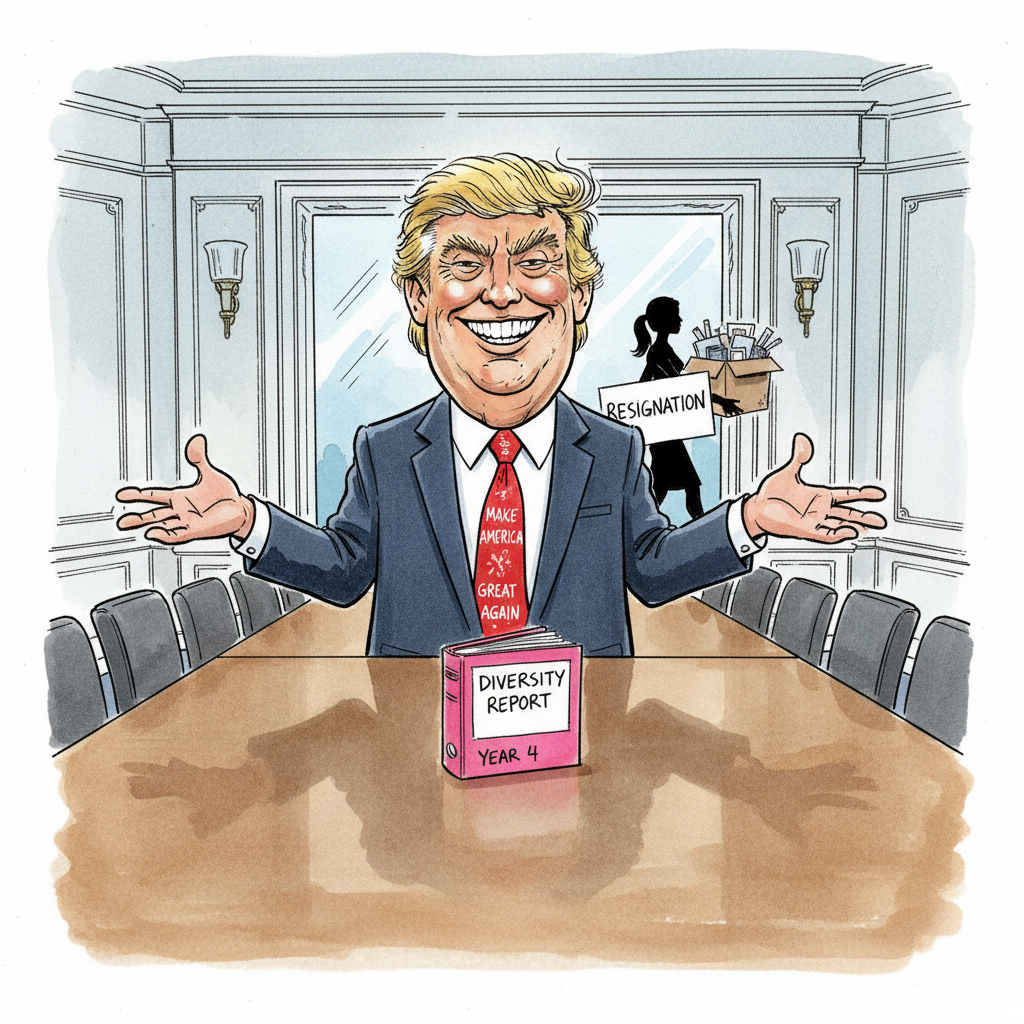 Trump White House Gender Parity Efforts Now Feature Fewer Genders