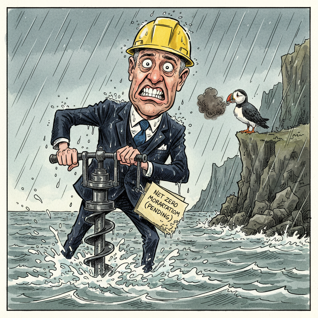 UK Reaffirms Climate Pledge by Drilling Massive, Aspirational Hole in Ocean Floor