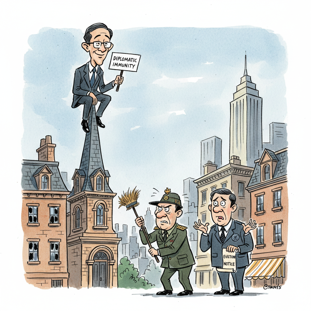 UN Diplomat Achieves Peak New York Living: Refuses Eviction from Upper East Side Palace