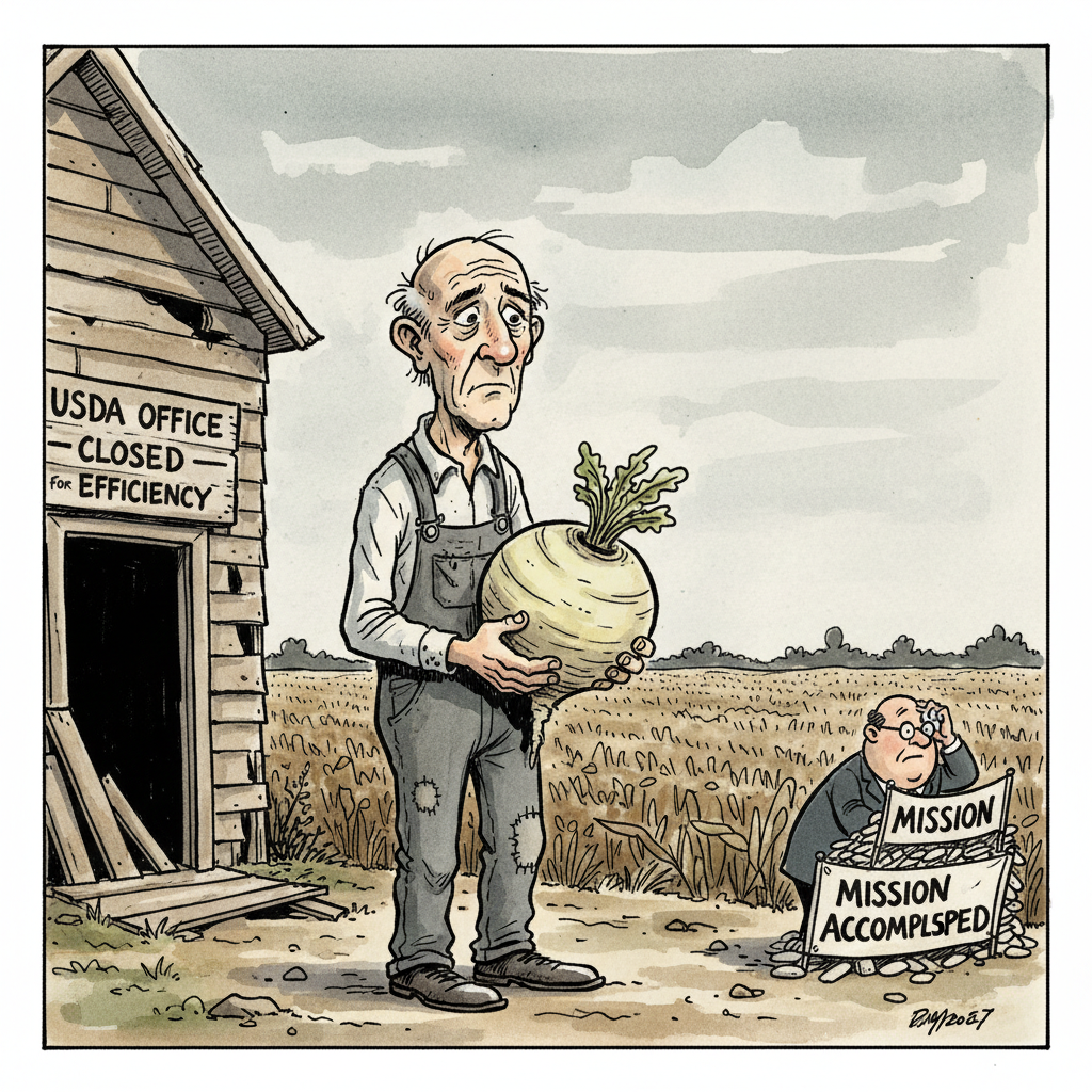USDA Offers Farmers 'Emotional Support Turnips' Amid Service Collapse