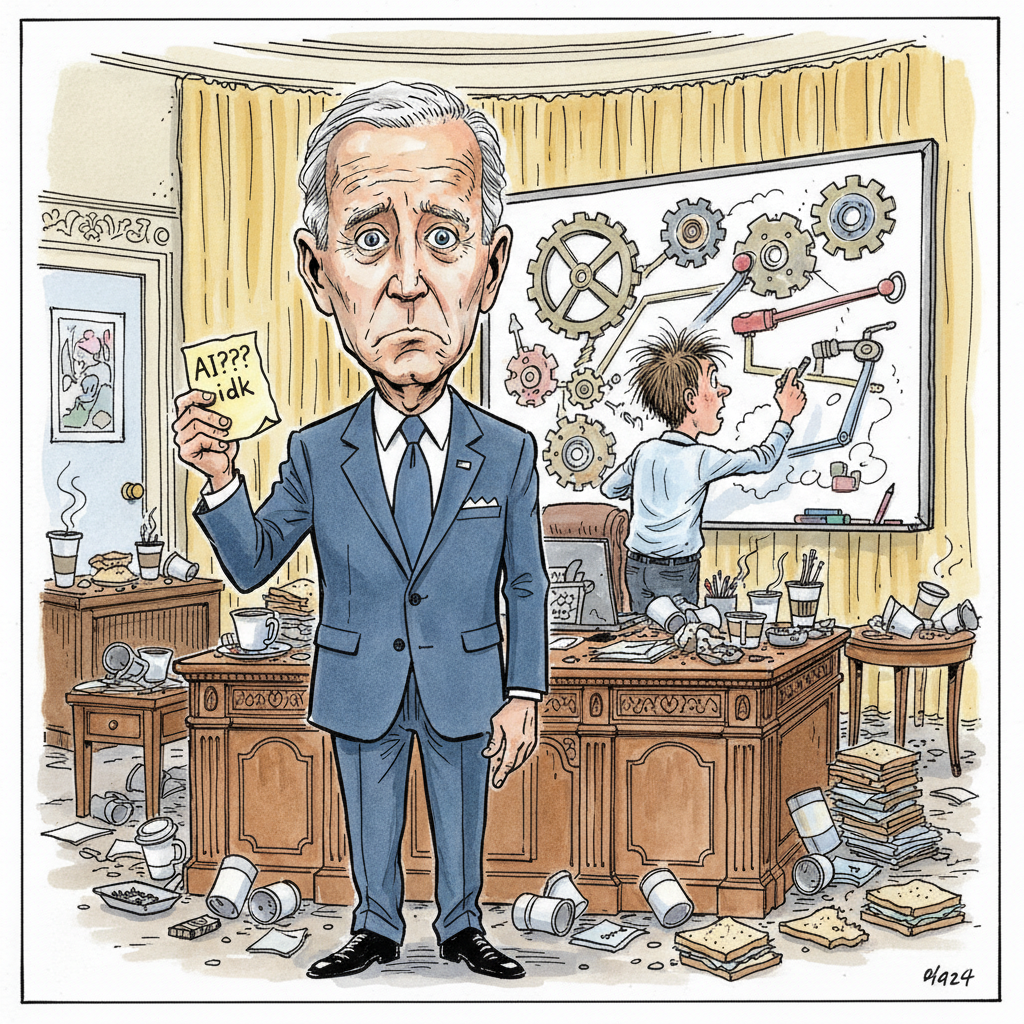 White House Unveils Top-Secret AI Plan: Mostly Just Sticky Notes and Panic-Induced Doodles